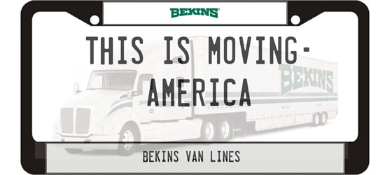 This Is Moving: America license plate