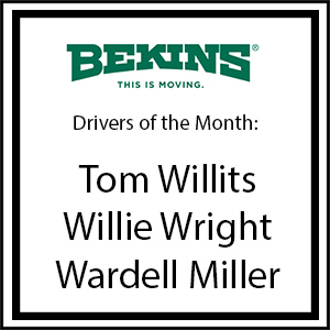 Bekins Drivers of the Month - February 2016