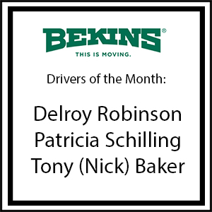 Bekins Drivers of the Month - January 16