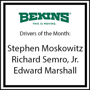 Bekins Drivers of the Month - January 2017