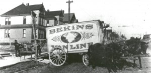 Old Bekins moving trailer