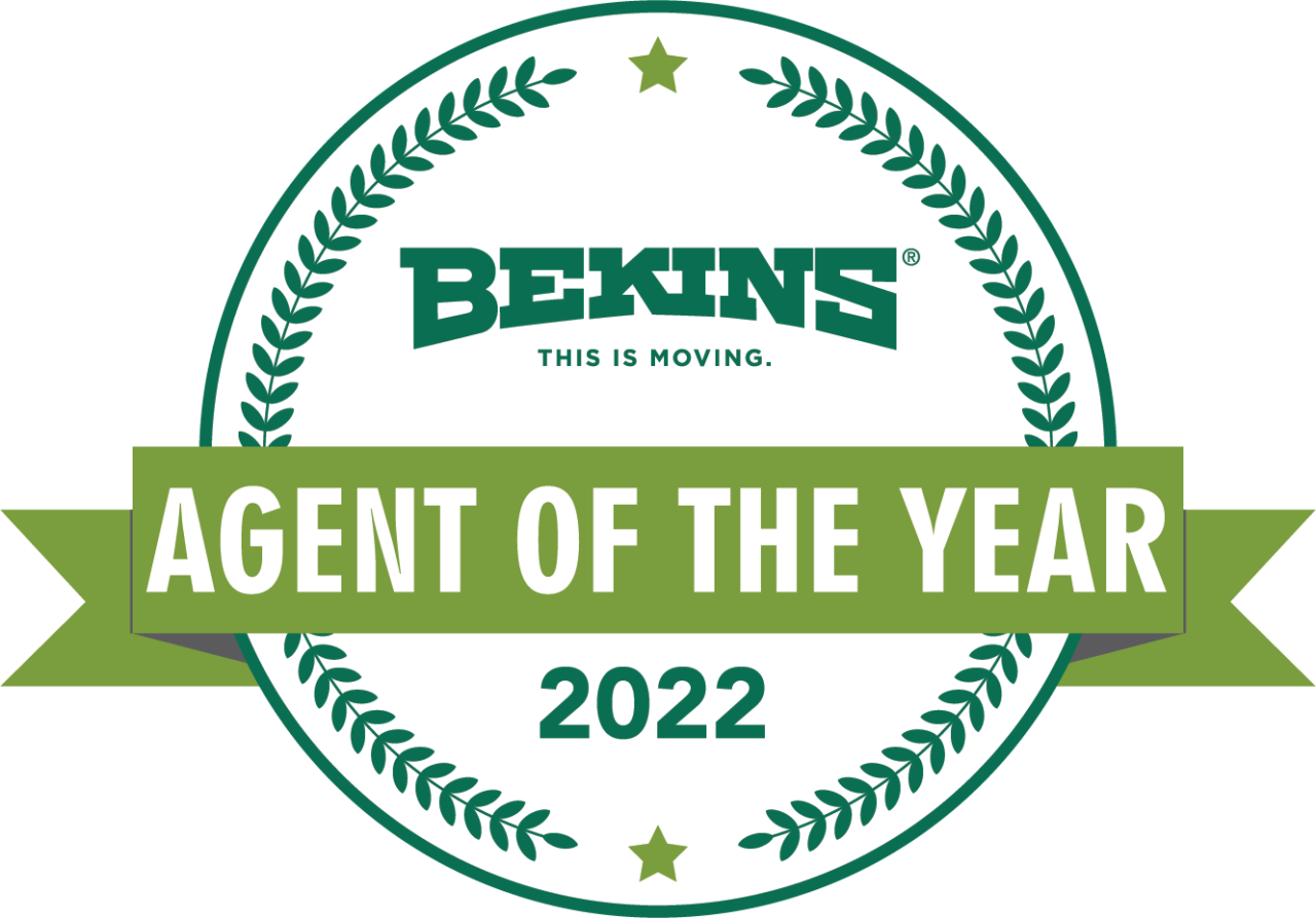 bekins agent of the year 2022 badge