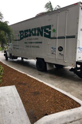 side of a bekins of south florida truck