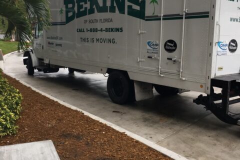 side of a bekins of south florida truck