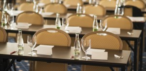 Hospitality conference room. Close up of chairs.