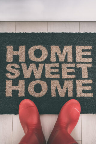 home sweet home welcome mat