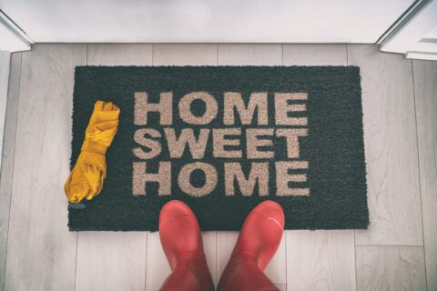 home sweet home welcome mat