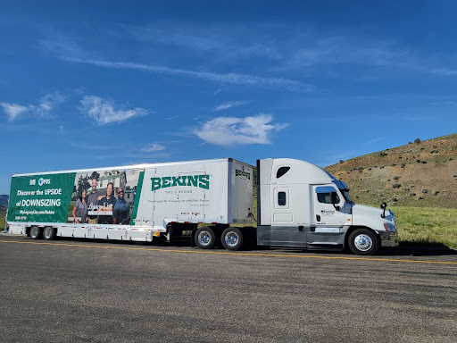 bekins van lines truck on road