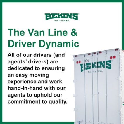 The Van Line & Driver Relationship.
